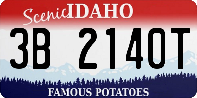ID license plate 3B2140T