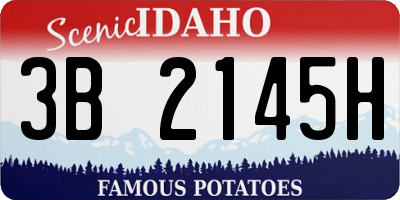 ID license plate 3B2145H