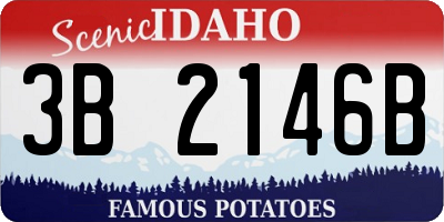 ID license plate 3B2146B