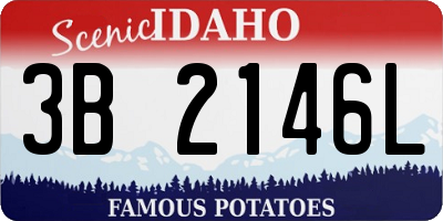 ID license plate 3B2146L