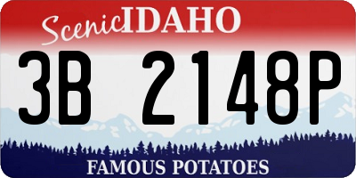 ID license plate 3B2148P