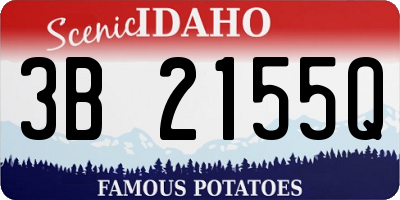 ID license plate 3B2155Q