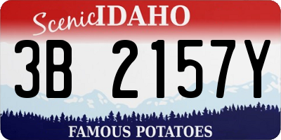 ID license plate 3B2157Y