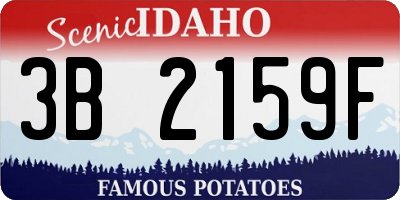 ID license plate 3B2159F