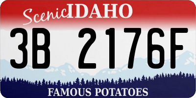 ID license plate 3B2176F