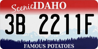 ID license plate 3B2211F