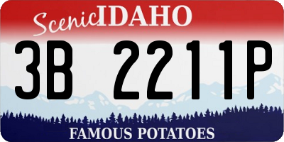ID license plate 3B2211P