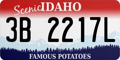 ID license plate 3B2217L
