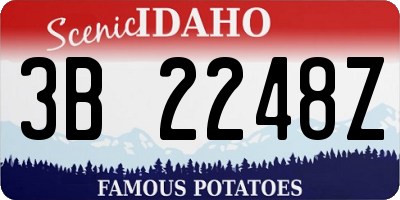 ID license plate 3B2248Z