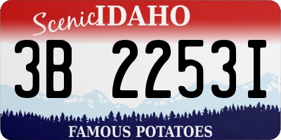 ID license plate 3B2253I