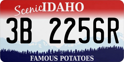 ID license plate 3B2256R