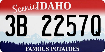 ID license plate 3B2257Q