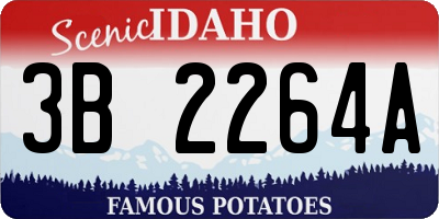 ID license plate 3B2264A