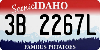 ID license plate 3B2267L