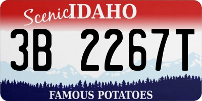 ID license plate 3B2267T