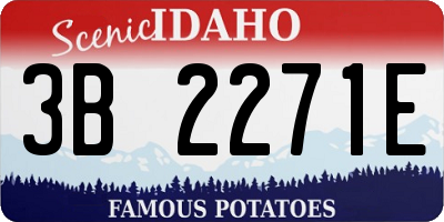 ID license plate 3B2271E