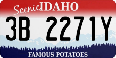 ID license plate 3B2271Y