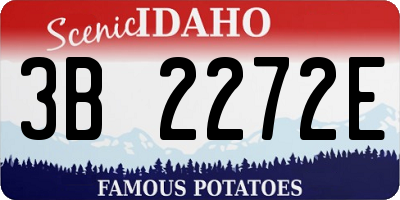 ID license plate 3B2272E