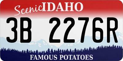 ID license plate 3B2276R