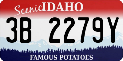 ID license plate 3B2279Y