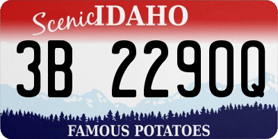 ID license plate 3B2290Q
