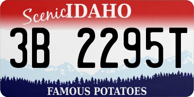 ID license plate 3B2295T