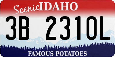 ID license plate 3B2310L