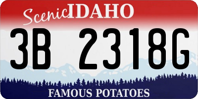 ID license plate 3B2318G