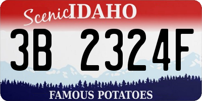 ID license plate 3B2324F