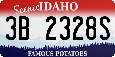 ID license plate 3B2328S