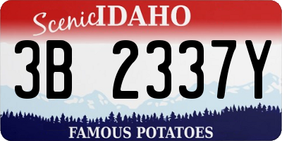 ID license plate 3B2337Y