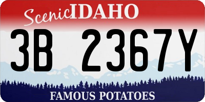 ID license plate 3B2367Y