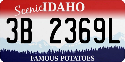 ID license plate 3B2369L