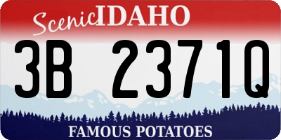 ID license plate 3B2371Q