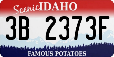 ID license plate 3B2373F