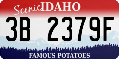 ID license plate 3B2379F