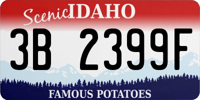ID license plate 3B2399F