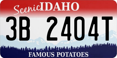 ID license plate 3B2404T