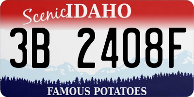 ID license plate 3B2408F