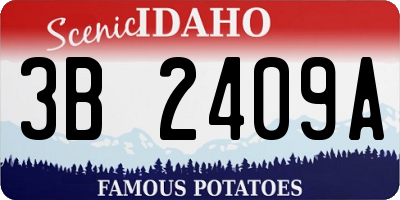 ID license plate 3B2409A