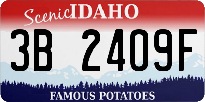 ID license plate 3B2409F