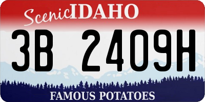 ID license plate 3B2409H