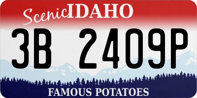ID license plate 3B2409P