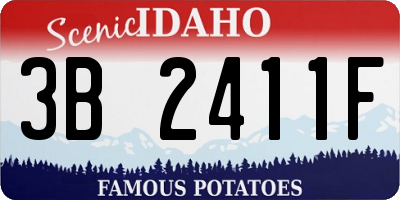 ID license plate 3B2411F