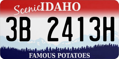 ID license plate 3B2413H