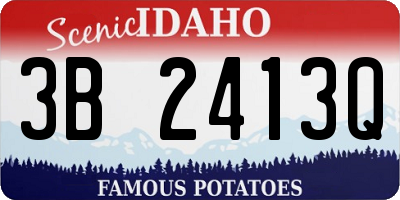 ID license plate 3B2413Q