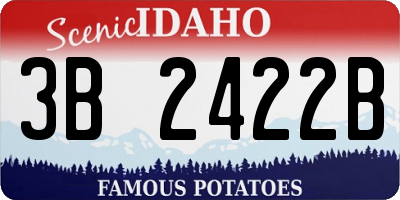 ID license plate 3B2422B
