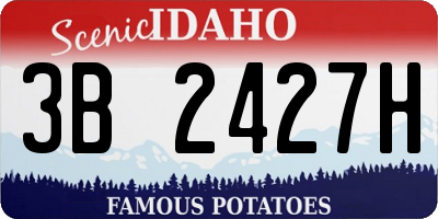 ID license plate 3B2427H