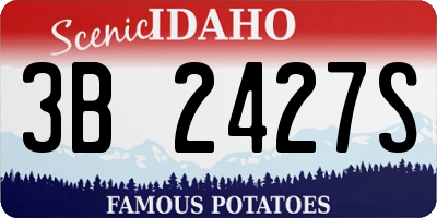 ID license plate 3B2427S