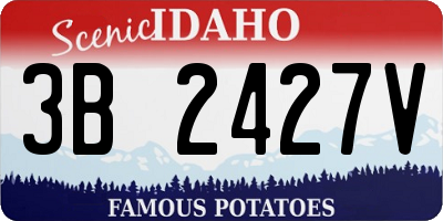ID license plate 3B2427V